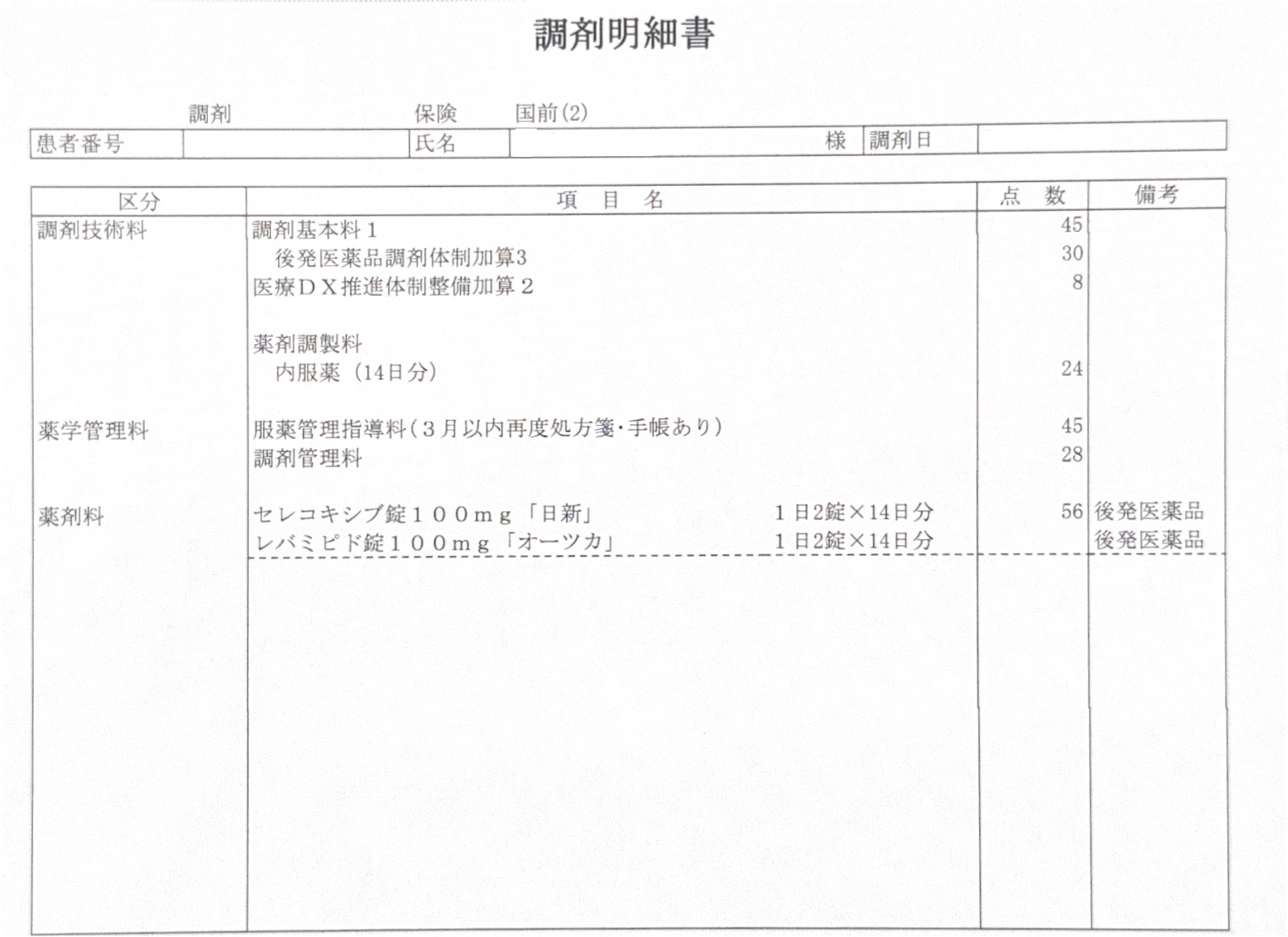 薬局のお会計について-調剤基本料について- - おくすりの本舗